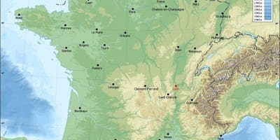 地図のリヨン地理