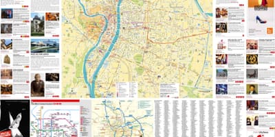 地図リヨンの観光 