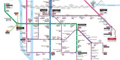 リヨンの輸送を地図pdf