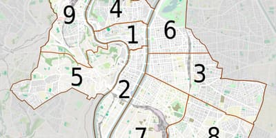 地図のリヨンに近