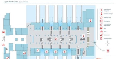 リヨン駅の地図